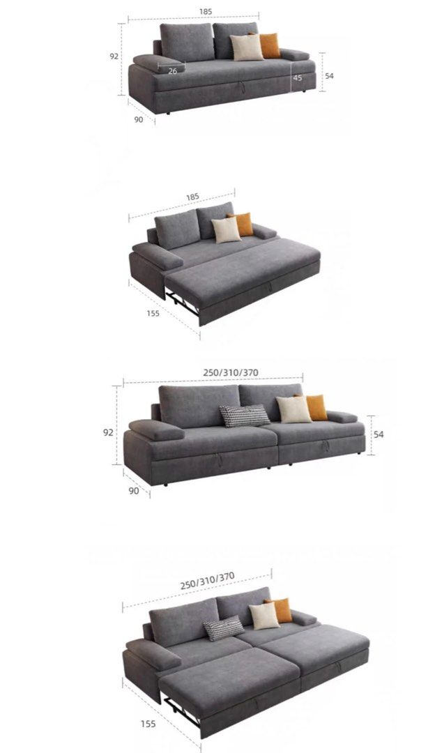 MORANO Modern Scratch Resistant Sofa Bed