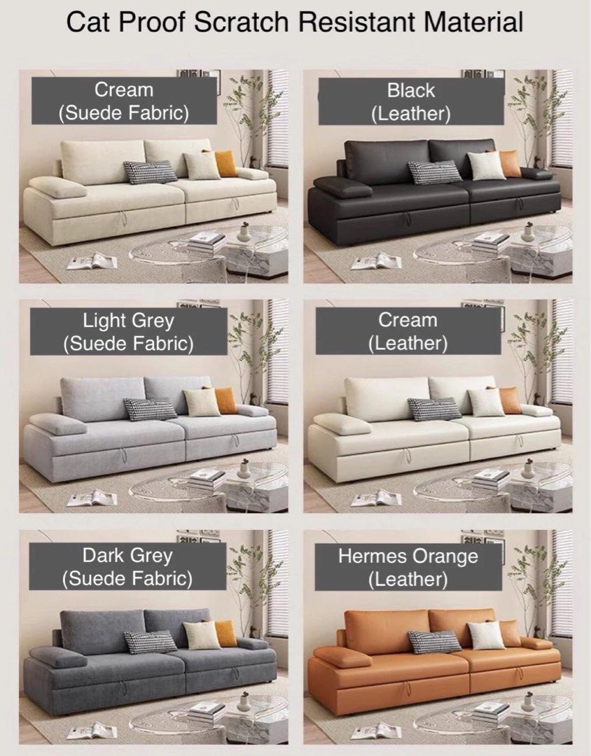 MORANO Modern Scratch Resistant Sofa Bed