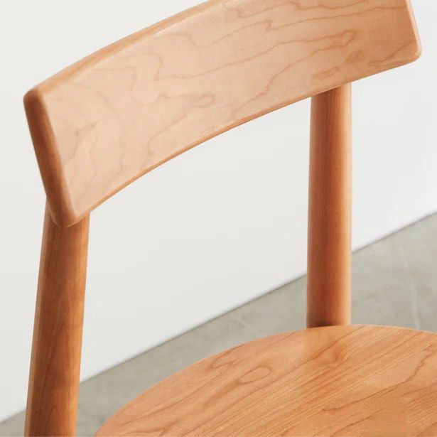 HAAKO Cherry Wood Dining Chair (Set of 2)