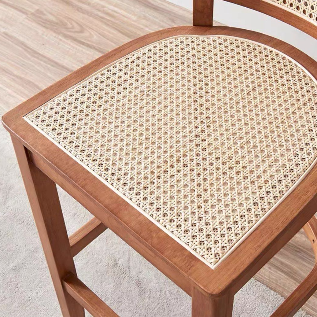 ADAIR Rustic Rattan Bar Stool