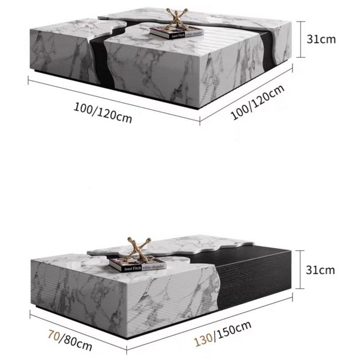 HASTON Modern Marble Coffee Table