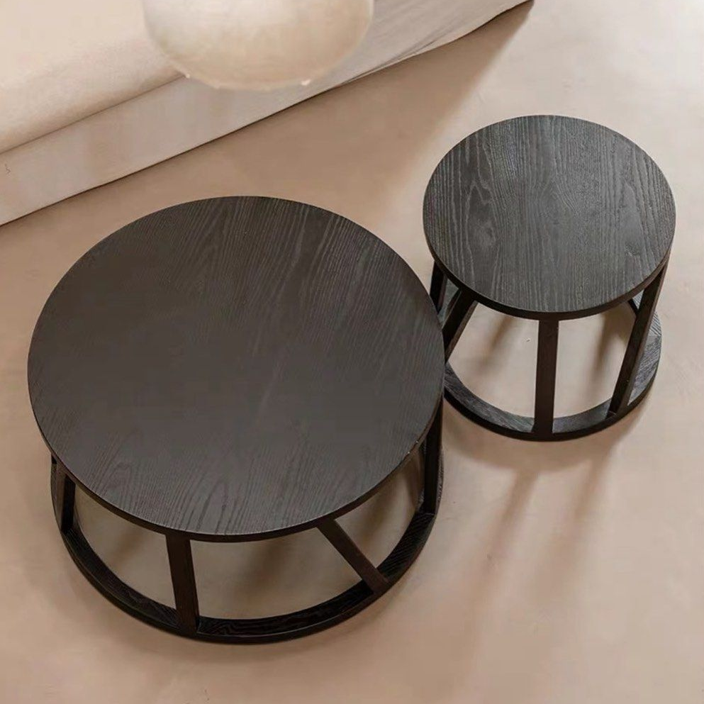AXELSEN Rustic Solid Wood Coffee Table