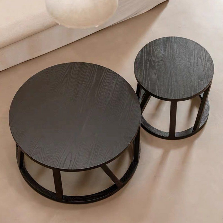 AXELSEN Rustic Solid Wood Coffee Table