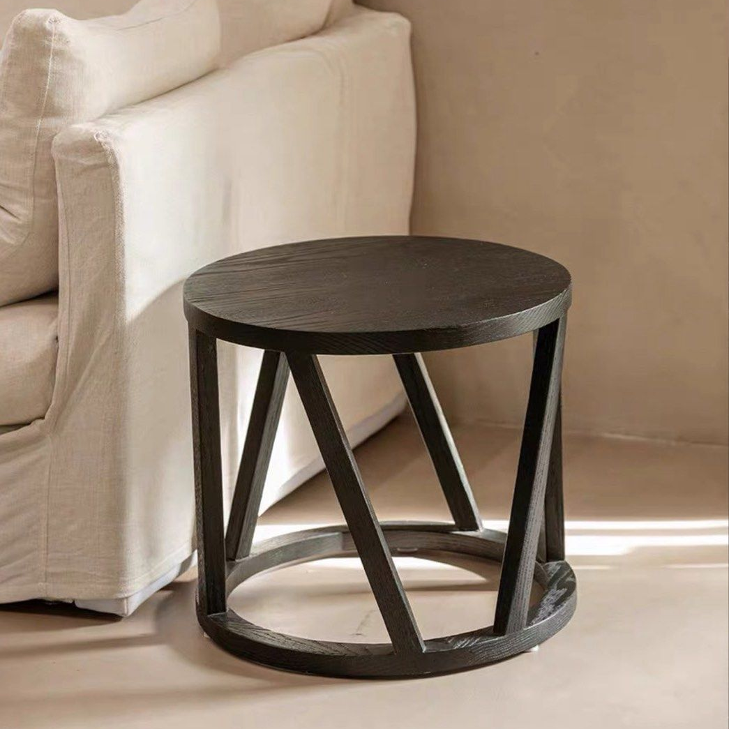 AXELSEN Rustic Solid Wood Coffee Table