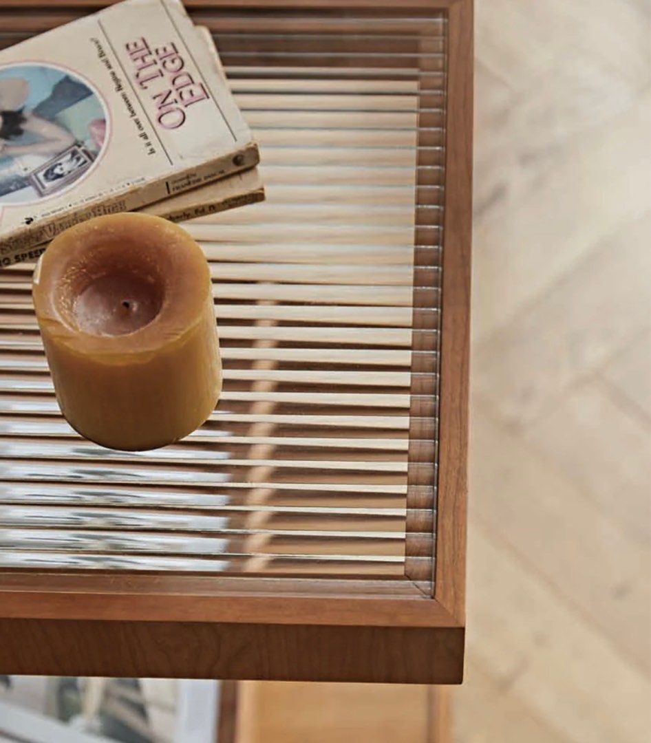 MORALES Glass End Table