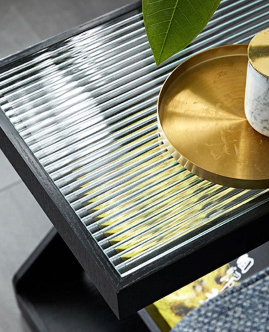 MORALES Glass End Table