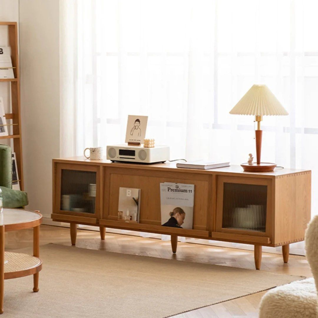 SIVAR Solid Wood TV Stand