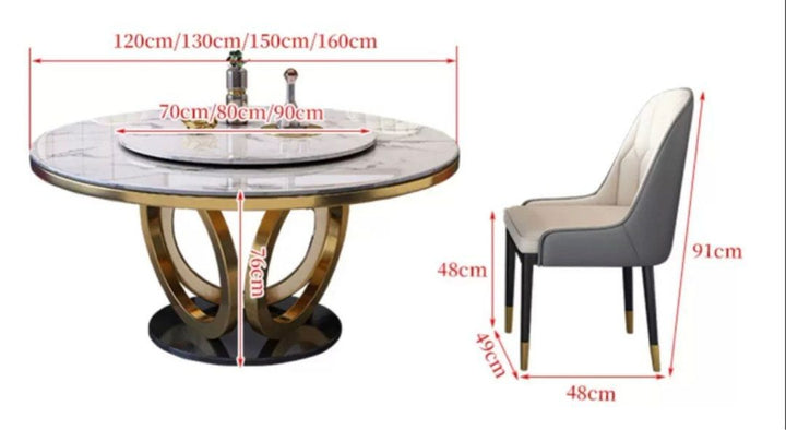 MAVON Luxurious Round Dining Table