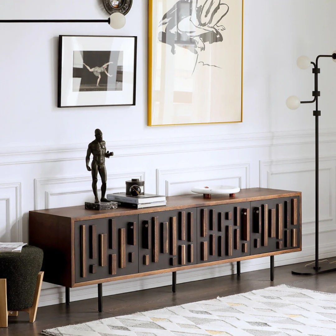 TAROS Wood TV Console