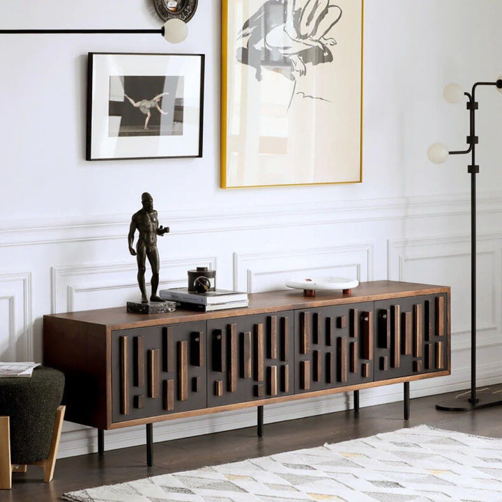 TAROS Wood TV Console