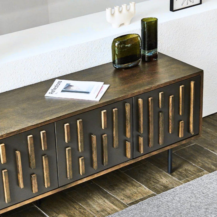 TAROS Wood TV Console