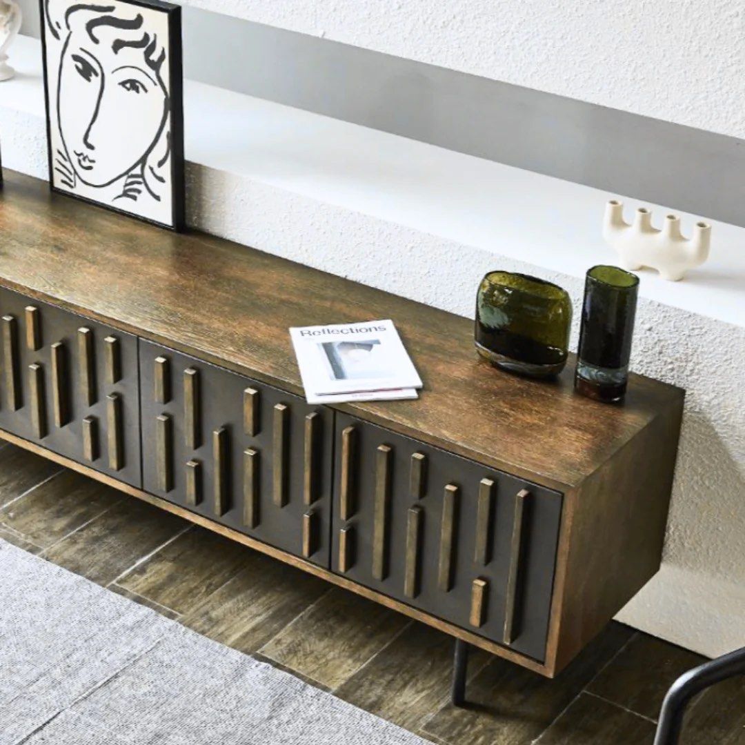 TAROS Wood TV Console