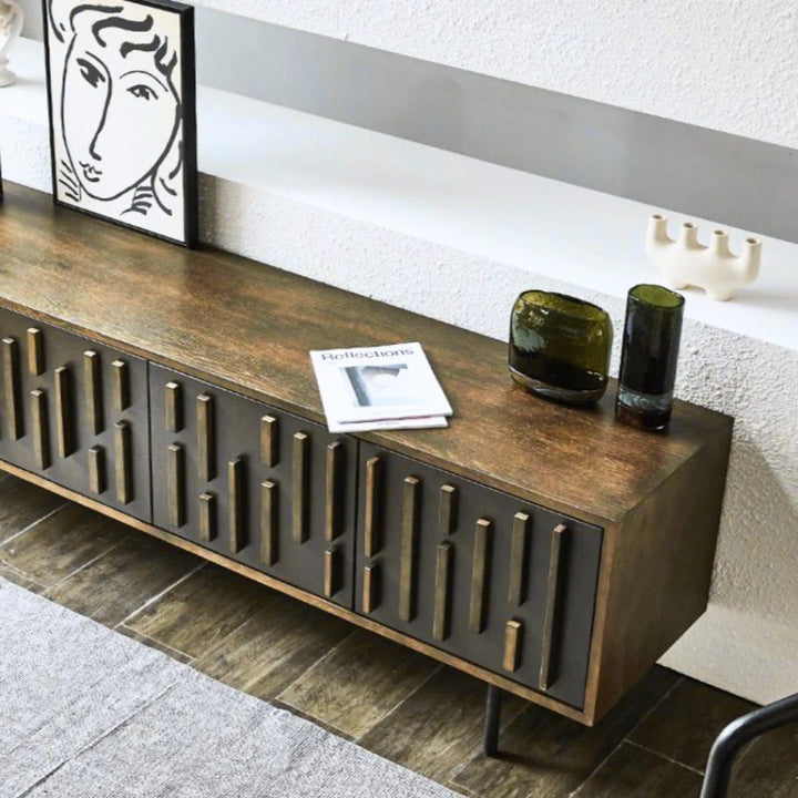 TAROS Wood TV Console