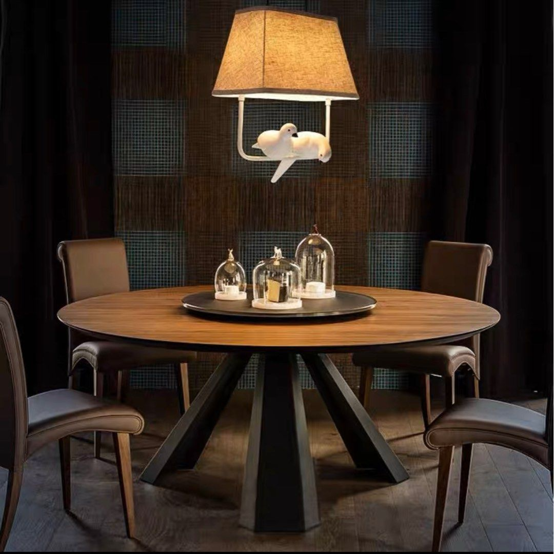 BOWEN Rustic Solid Wood Dining Table