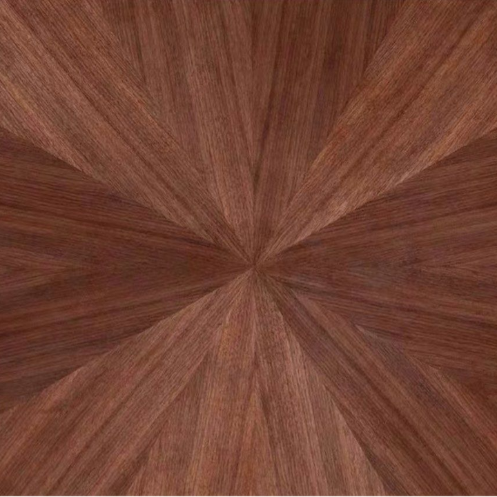 GERCI Modern Walnut Wood Oval Dining Table