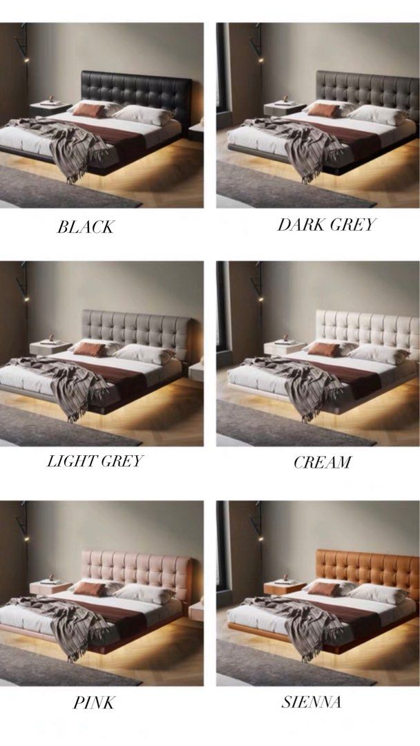 DISE Modern Leathaire Bedframe
