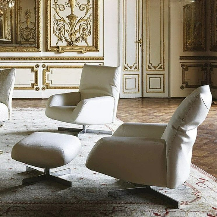 MAYA Modern Leather Lounge Chair