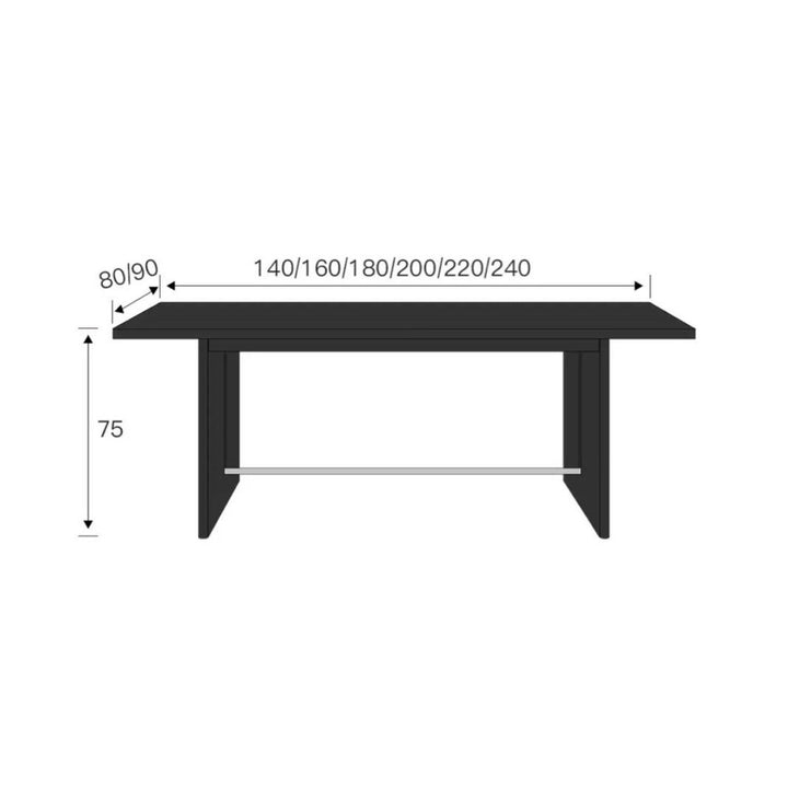 DOMINIA Modern Sintered Stone Dining Table