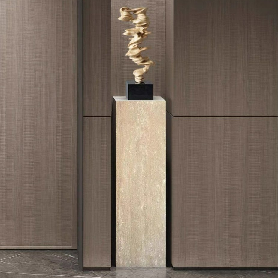 GURNEY Modern Travertine Pedestal