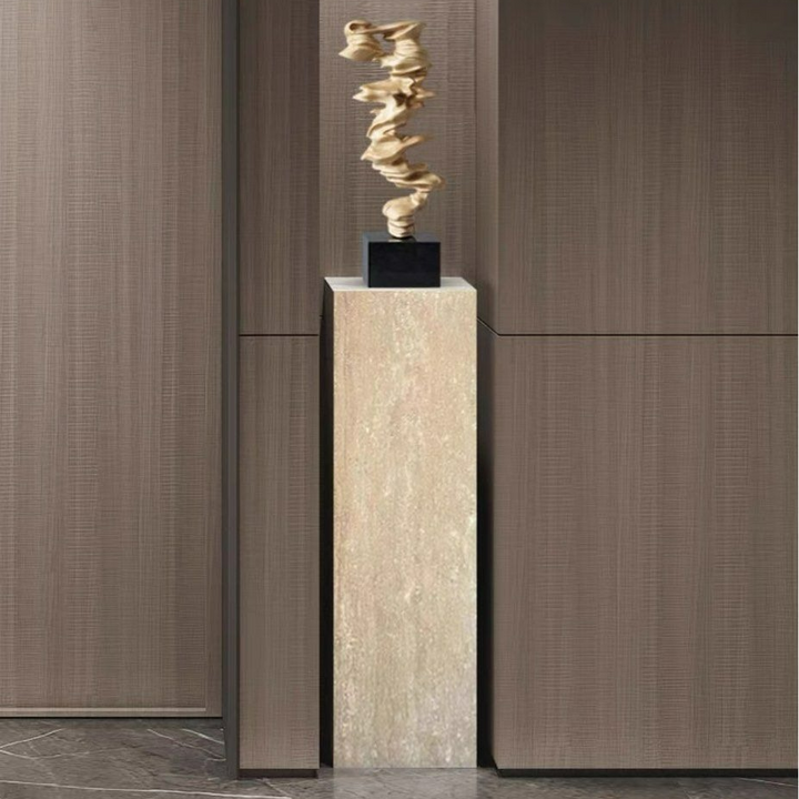 GURNEY Modern Travertine Pedestal