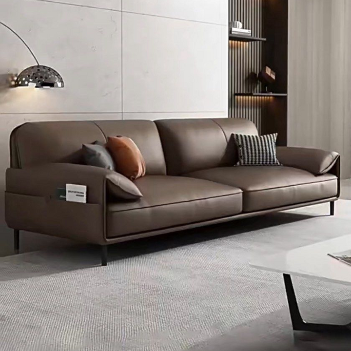 VELORA Modern Genuine Leather Sofa