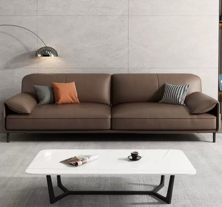 VELORA Modern Genuine Leather Sofa