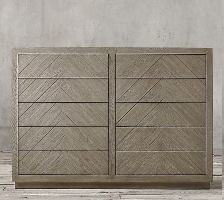 LEO Rustic Solid Wood Sideboard