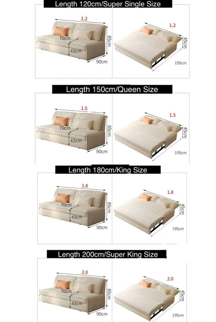 OSSARIA Scratch Resistant Sofa Bed