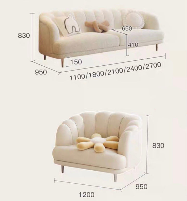 AMBRISSE Modern Boucle Sofa
