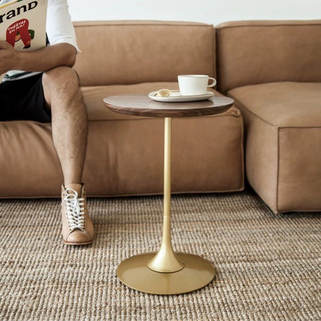 LELITH Minimalist Wood Side Table