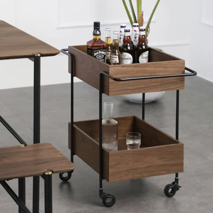 DRISM Wood Kitchen Trolley