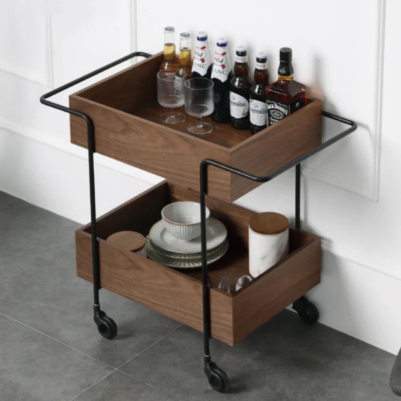 DRISM Wood Kitchen Trolley