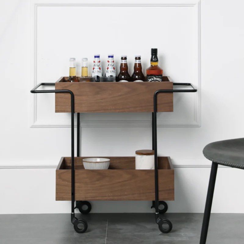 DRISM Wood Kitchen Trolley