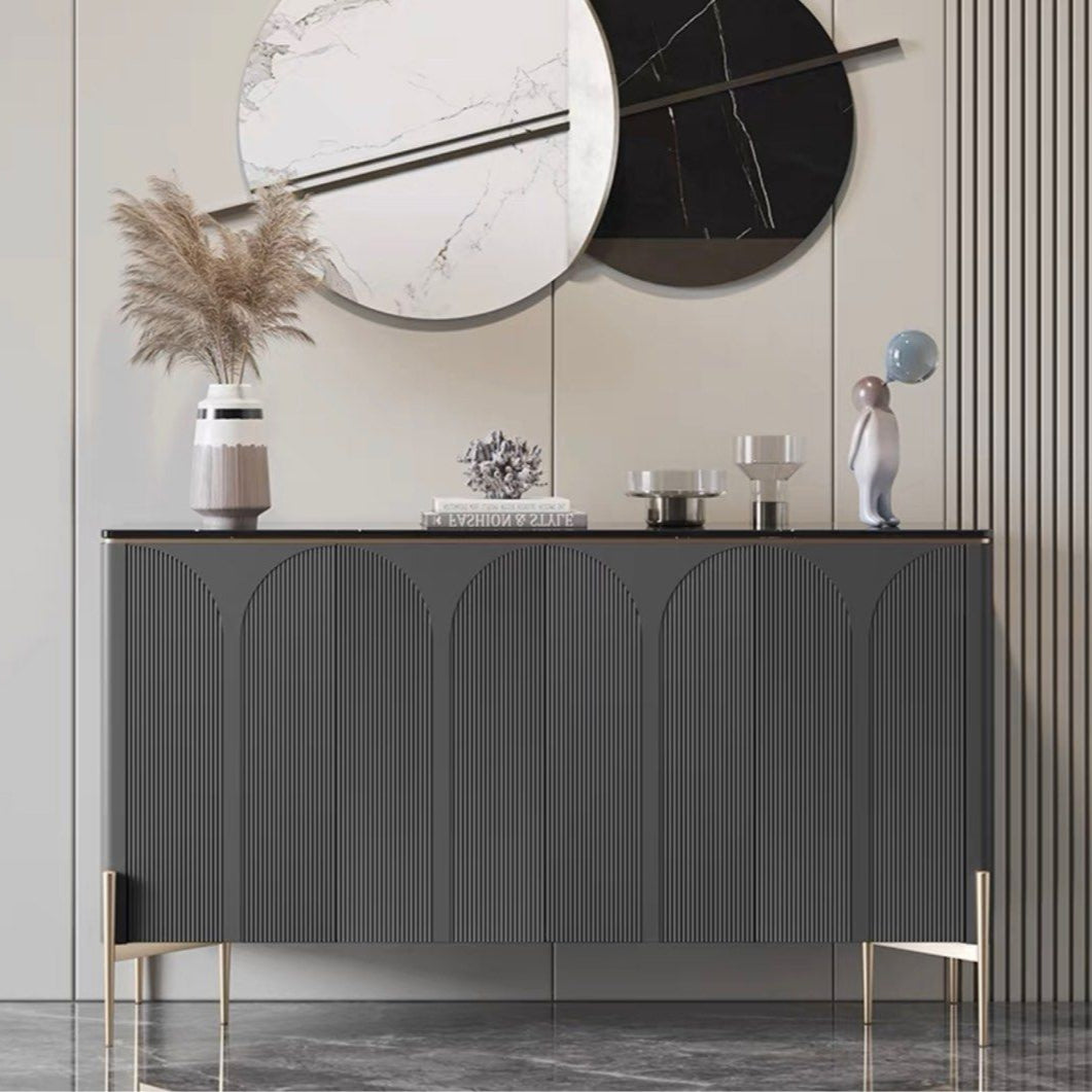 KASHEY Modern Marble Sideboard