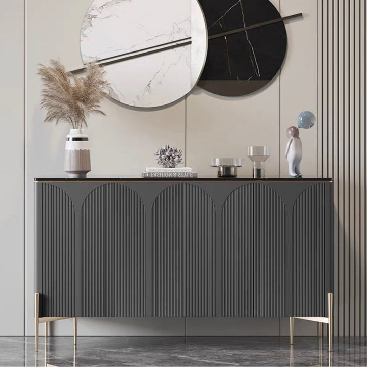 KASHEY Modern Marble Sideboard