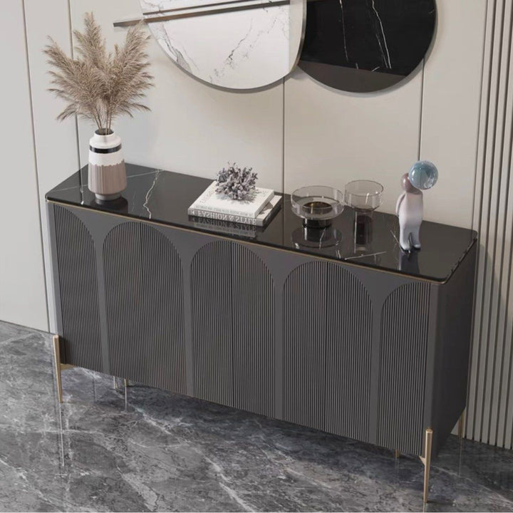 KASHEY Modern Marble Sideboard