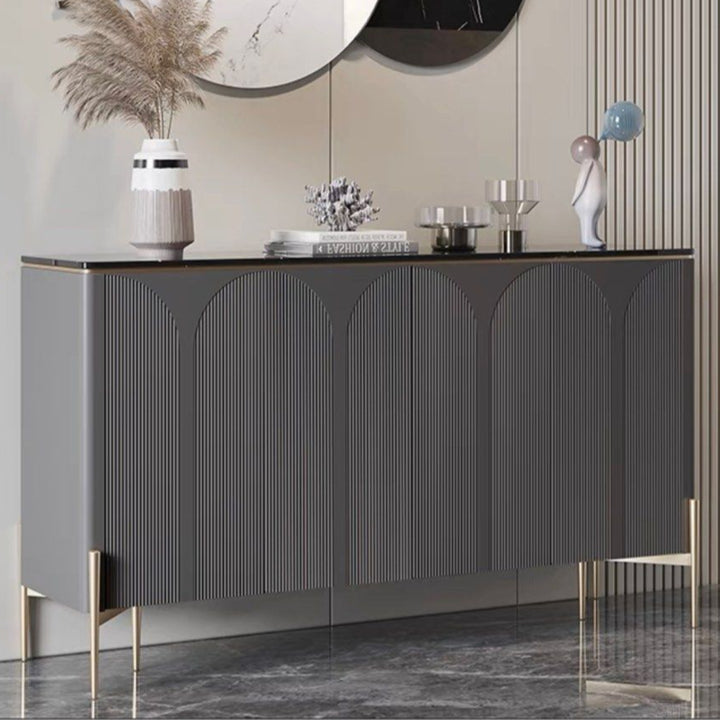 KASHEY Modern Marble Sideboard