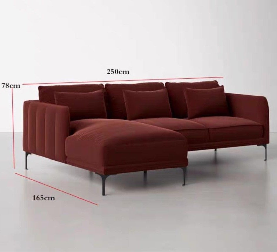 TIVARO Modern Velvet Sofa
