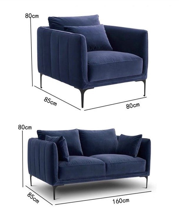 TIVARO Modern Velvet Sofa