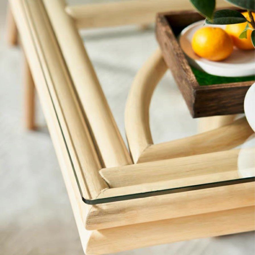 KAILANI Rustic Rattan Dining Table