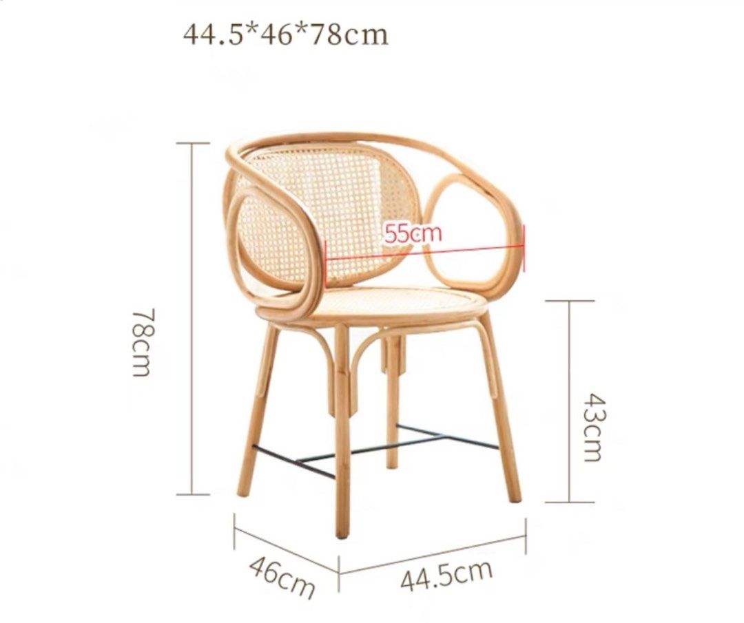 KAILANI Rustic Rattan Dining Table