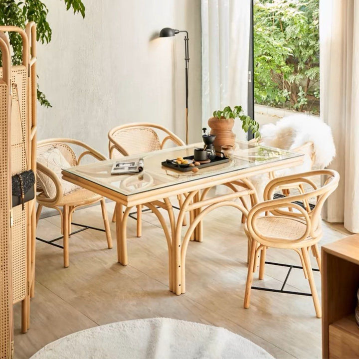 KAILANI Rustic Rattan Dining Table