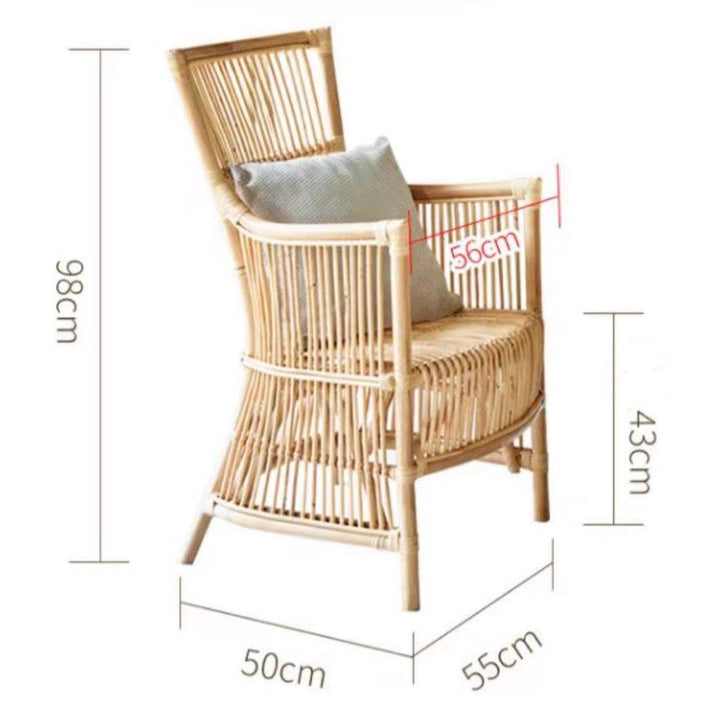 KAILANI Rustic Rattan Dining Table