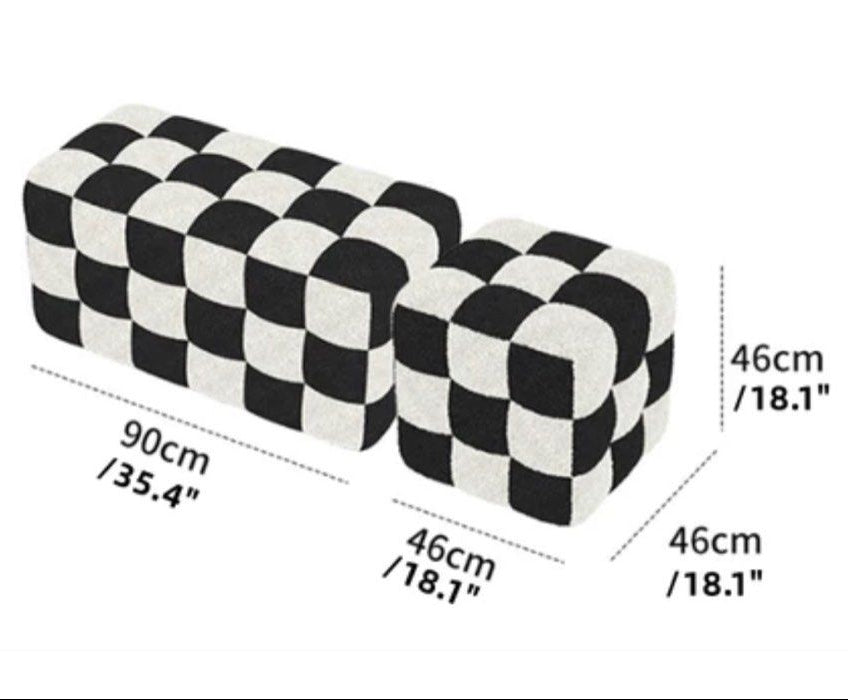 FABIO Checkerboards Ottoman