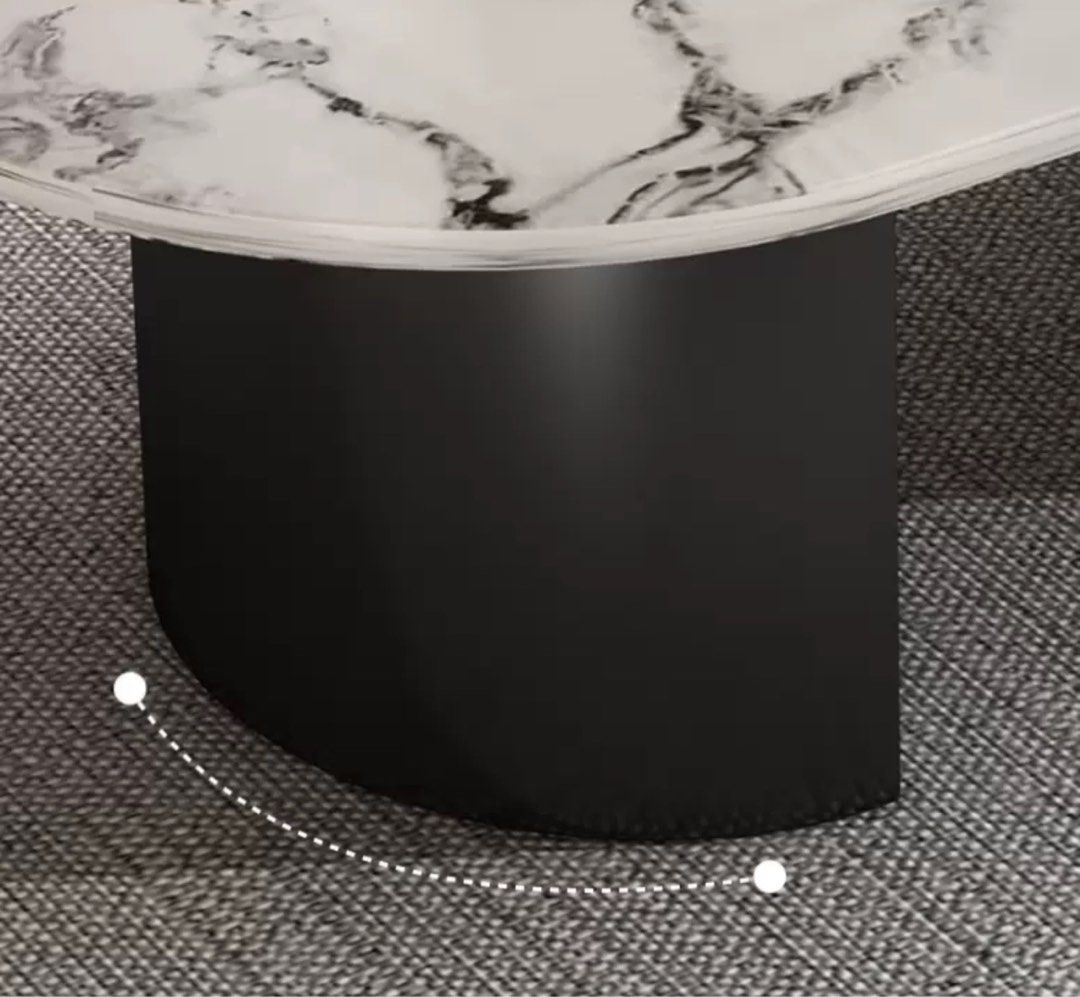 MAYES Sintered Stone Oval Coffee Table