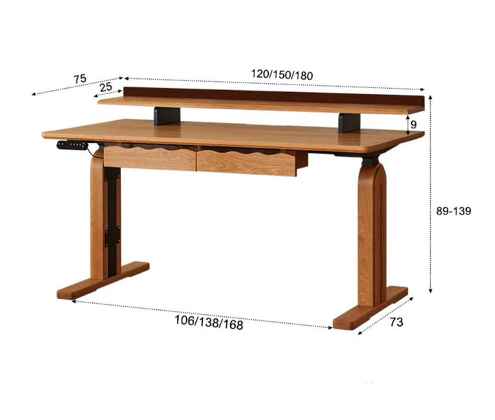 MALCOLM Electric Adjustable Height Study Table