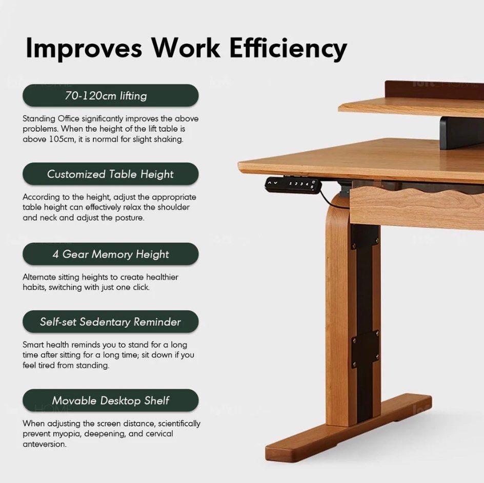 MALCOLM Electric Adjustable Height Study Table