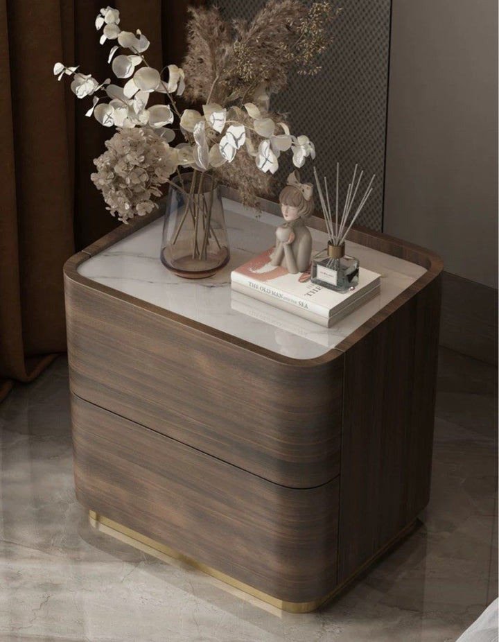 DUXTON Walnut Bedside Table