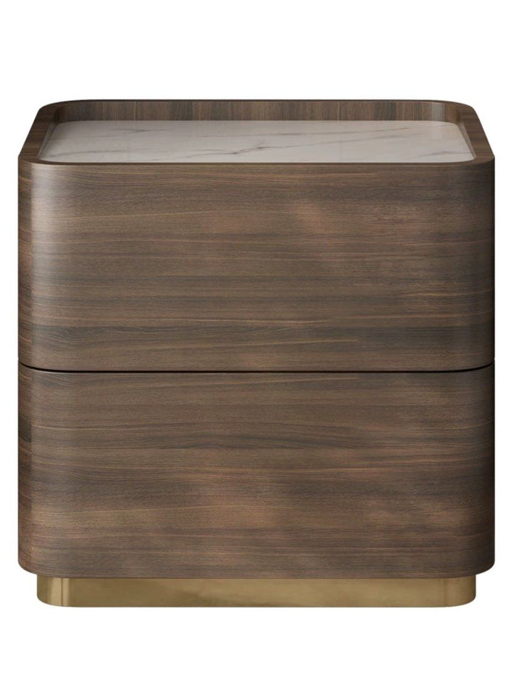 DUXTON Walnut Bedside Table