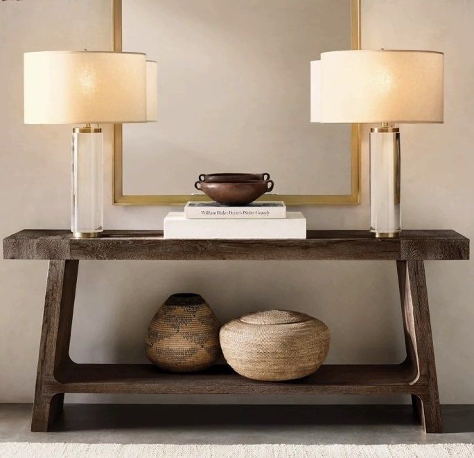 LAVINIA Vintage Solid Wood Console Table